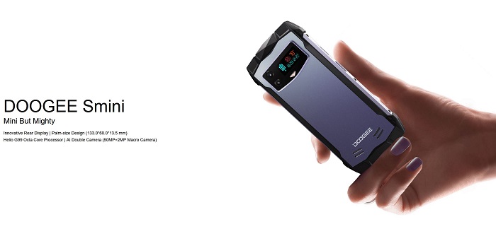 Doogee Smini je kompaktní odolný mobilní telefon