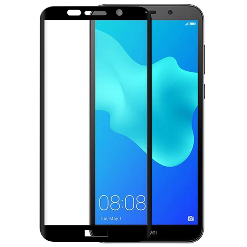 Screen Glass Huawei Y5 2018 Hybrid Full Glue zaoblené černé 1021537