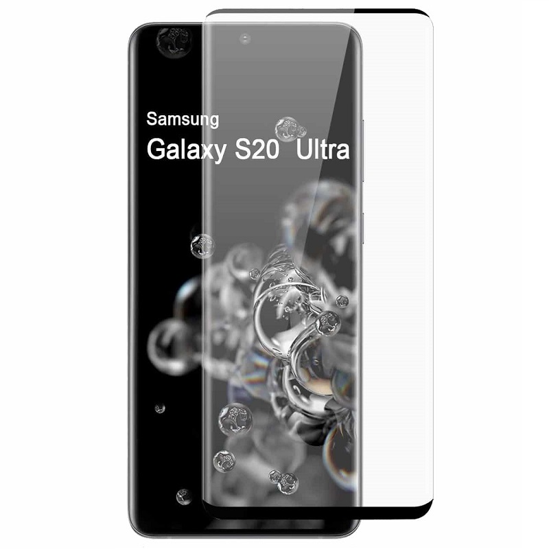 Screen Glass Samsung G988 Galaxy S20 Ultra 3D Full glue zaoblené černé 1024448