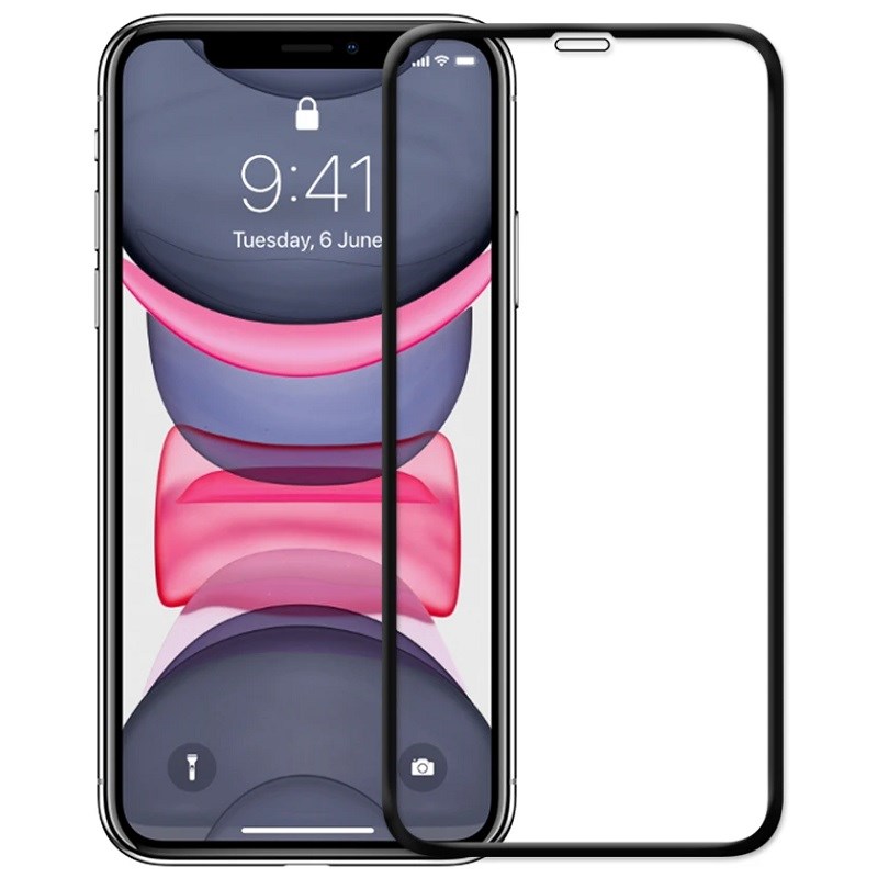 Screen Glass Apple iPhone 11, iPhone XR 6,1 SWISSTEN RAPTOR Diamond 3D Full Glue černé 1030521