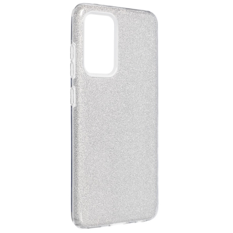 Pouzdro Shine Case Samsung Galaxy A52 / A52s - A525 / A526 / A528 Stříbrné