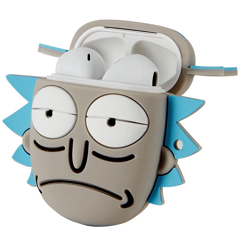 Sluchátka Bluetooth TWS Rick and Morty V5.1 + Rick dobíjecí pouzdro