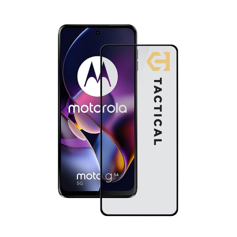 Screen Glass Motorola Moto G54 5G Power Edition 5D Full Glue Tactical Shield černé 1031903