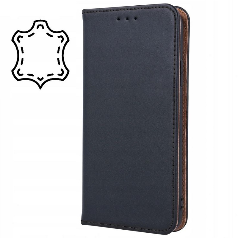 Pouzdro Flip BOOK Special Xiaomi Redmi Note 11, Note 11S pravá kůže černé