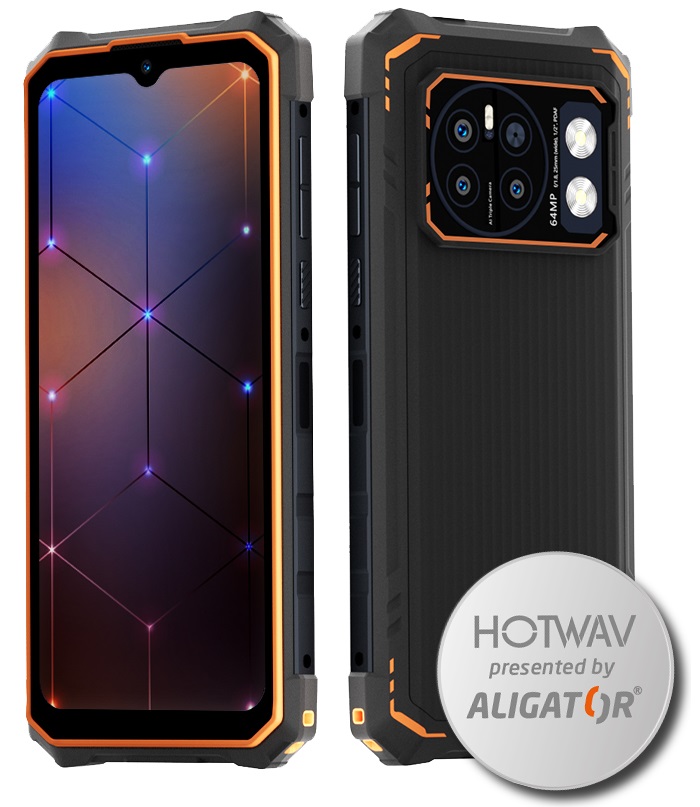 Aligator Hotwav Cyber 13 PRO je obrněný chytrý mobilní telefon, který vám umožní prožívat různá dobrodružství.