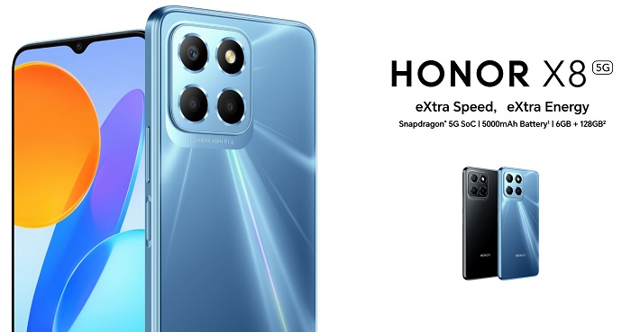Honor X8 5G uvodni design