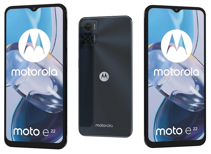 Motorola Moto E22 ma tenky a elegantni design