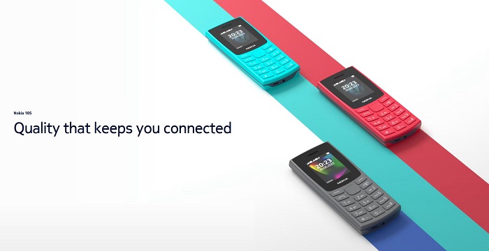 Nokia 105 2023 a jeji uvodni design