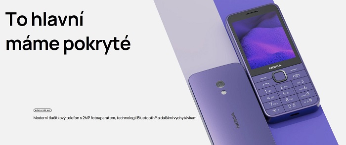 Nokia 235 4G 2024 se může pochlubit nadčasovým designem s moderními prvky