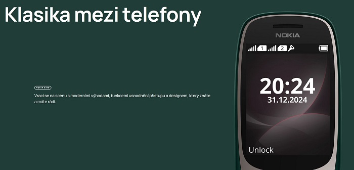 Mobilní telefon Nokia 6310 2024 se vrací s moderními výhodami a funkcemi, ale s ikonickým designem