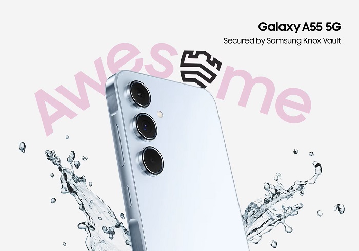 Samsung A556 Galaxy A55 5G přichází s minimalistickým designem