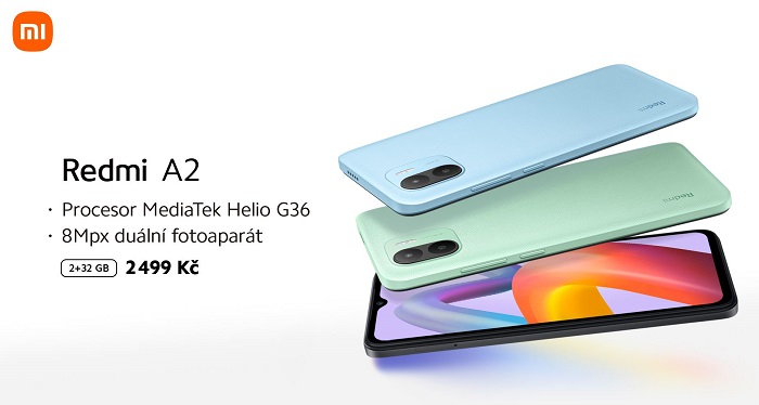 Xiaomi Redmi A2 a uvodni design