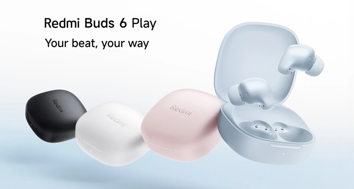 Xiaomi Redmi Buds 6 Play jsou ideální sluchátka pro každodenní použití s redukcí šumu