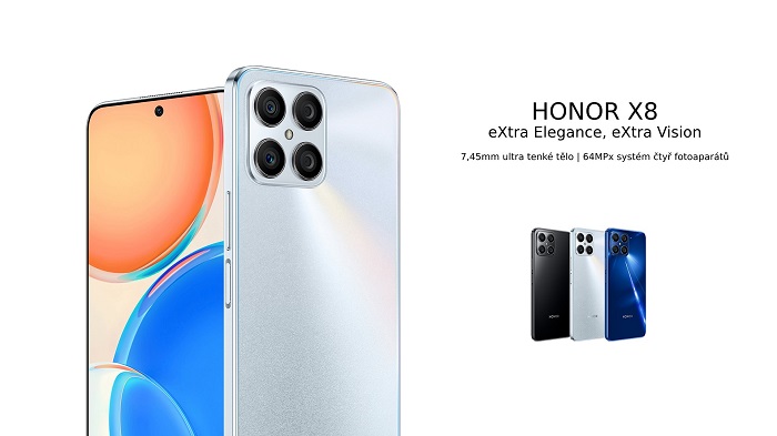 Honor X8 uvodni design