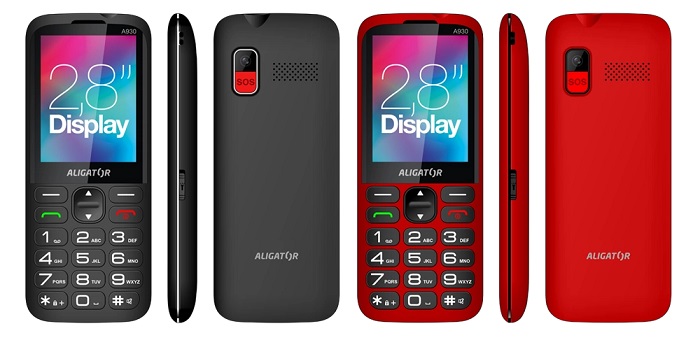 Aligator A930 nabízí klasickou eleganci s velkými tlačítky