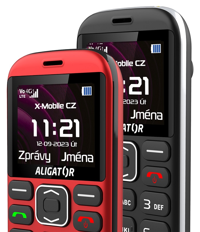 Aligator A720 4G Senior podporuje 4G / LTE / VoLTE