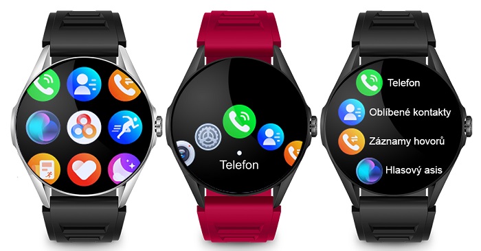 Aligator Watch AMOLED podporují 5 různých stylů zobrazení
