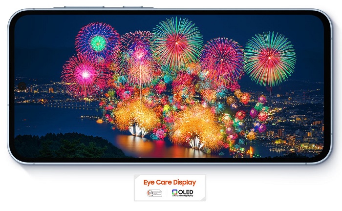 Samsung A556 Galaxy A55 5G má poutavý a přehledný displej