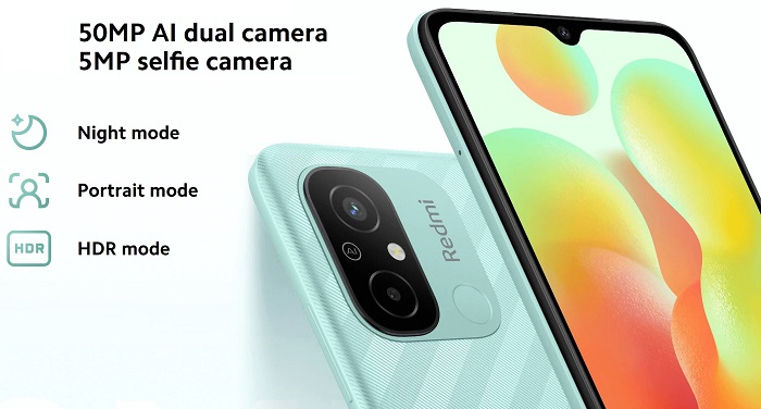 Xiaomi Redmi 12C má duální zadní fotoaparát s nočním režimem