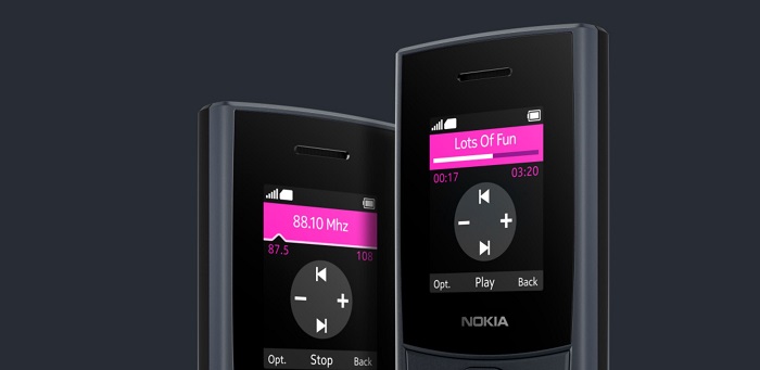 Nokia 110 4G 2023 vám umožní užívat si vaši oblíbenou hudbu všude