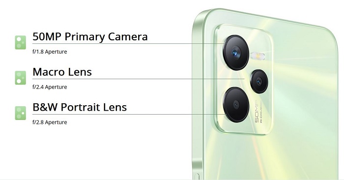 Realme C35 kvalitní trojitý fotoaparát