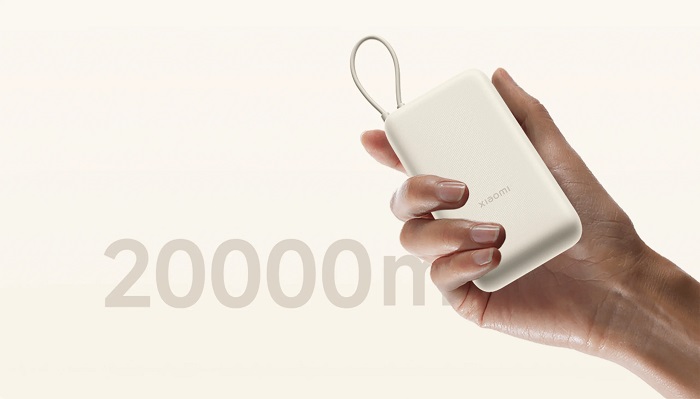 Xiaomi 33W Power Bank má vysokou kapacitu 20000 mAh