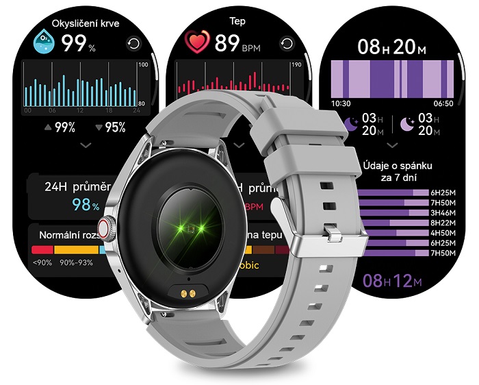 Aligator Watch AMOLED mají dokonalý přehled o vašem zdraví