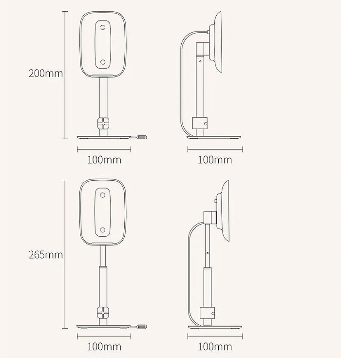 Stolni stojanek s bezdratovym dobijenim Baseus design