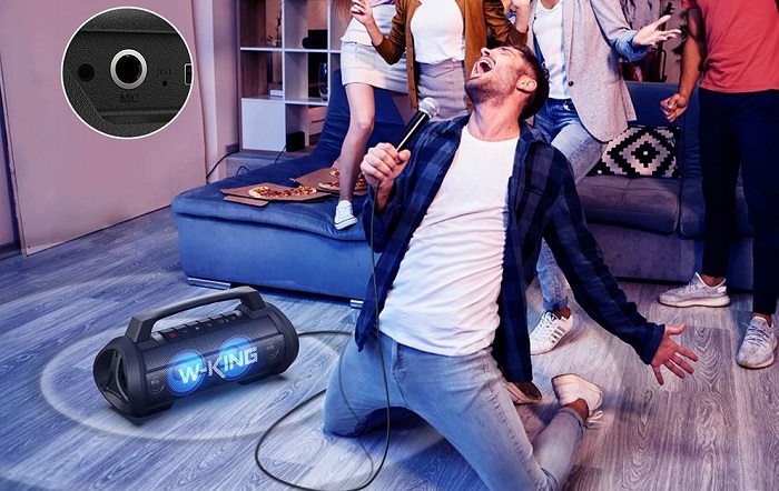 Přenosný Bluetooth reproduktor W-KING D10 vám zaručeně opepří každou vaši párty 