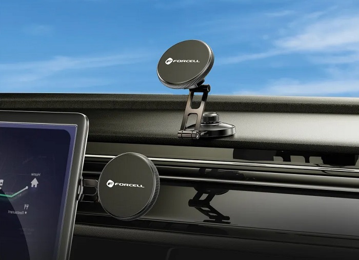 Praktický magnetický držák FORCELL F-Grip IronSecure mobilního telefonu do auta 