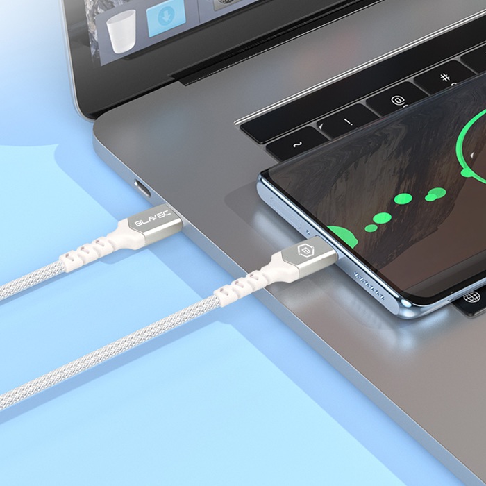 Odolný dobíjecí kabel USB-C to USB-C Blavec CRA-CC3WS05 60W 3A 50cm