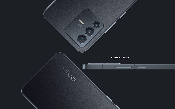 Vivo V23 5G design Stardust Black