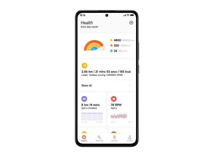 Xiaomi Redmi Watch 4 vám umožní sledovat vaše denní zdravotní statistiky