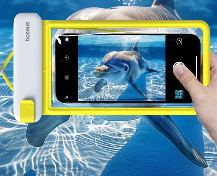 Designový vodotěsný obal Baseus DeepDive Series s certifikací IPX8 je ideálním doplňkem pro vaše vodní dobrodružství 