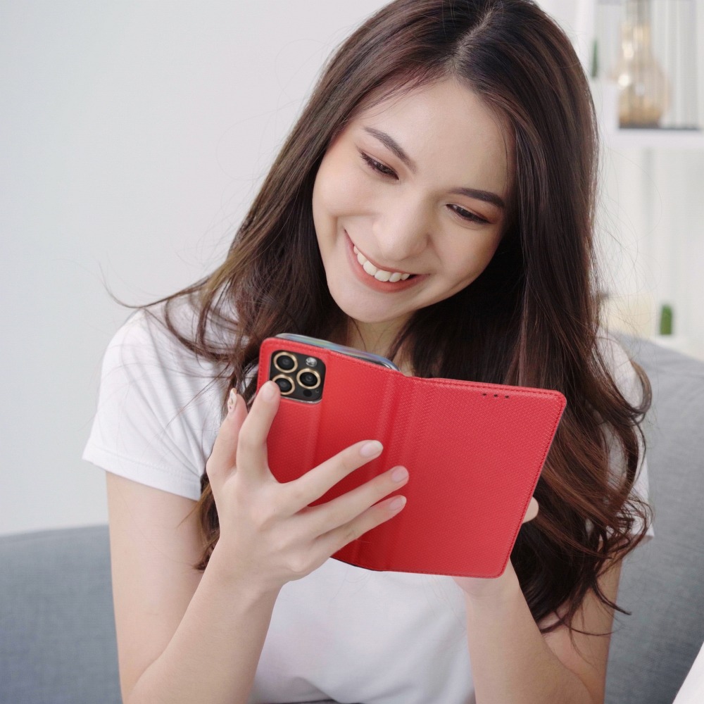 Červené knížkové pouzdro Flip Smart Book pro Xiaomi Redmi A1