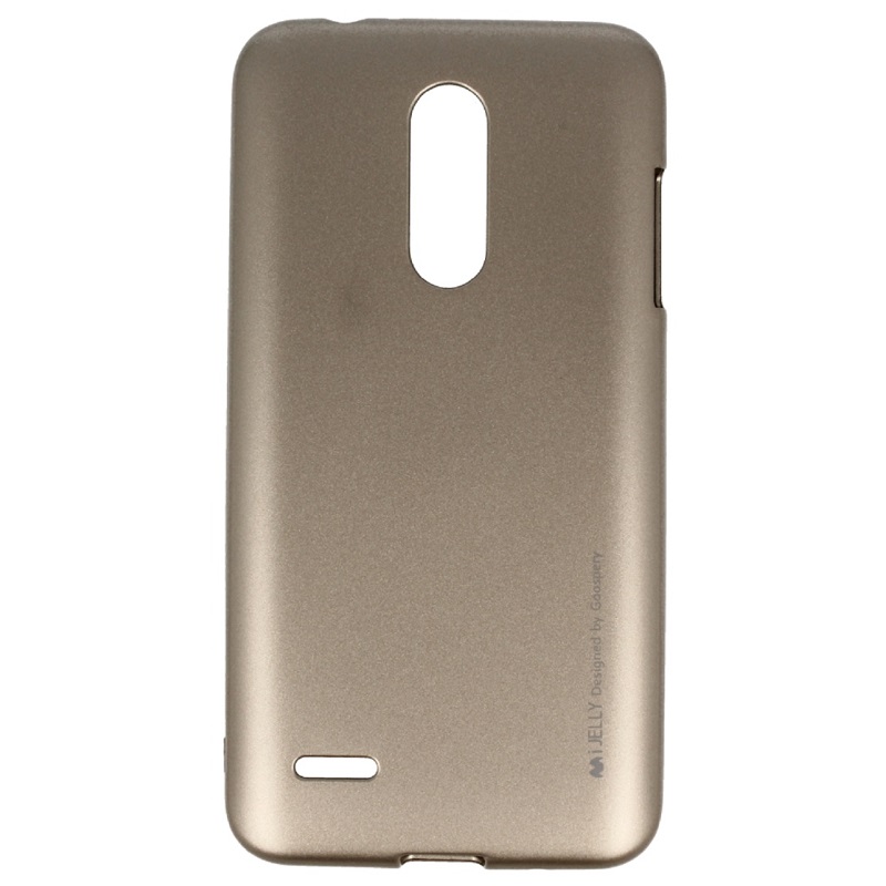 Levně Pouzdro i-Jelly Case Apple iPhone X silikon zlaté