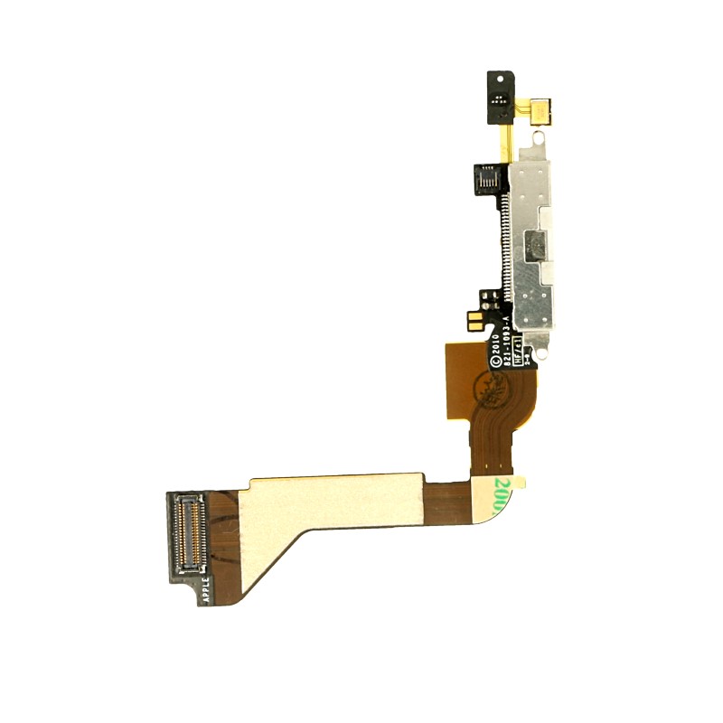 Flex kabel Apple iPhone 4 + syst. konektor bílý