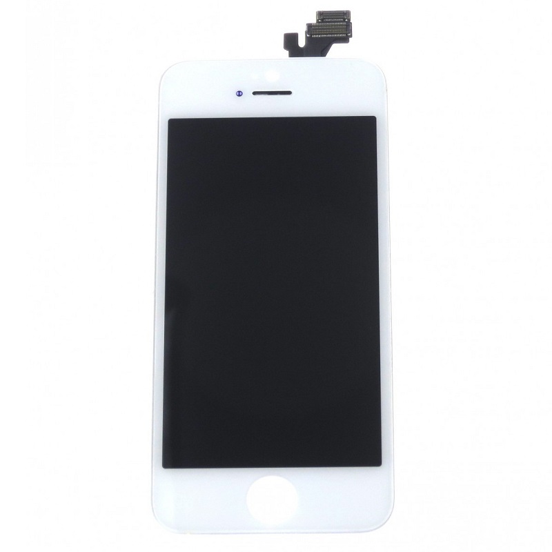 Levně LCD display Apple iPhone 5 + dotyková folie bílý náhrada OEM