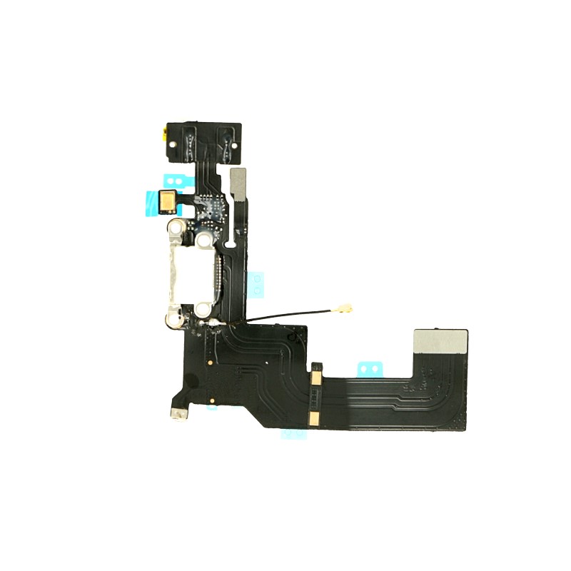 Levně Flex kabel Apple iPhone 5S dobíjení + AV konektor bílý