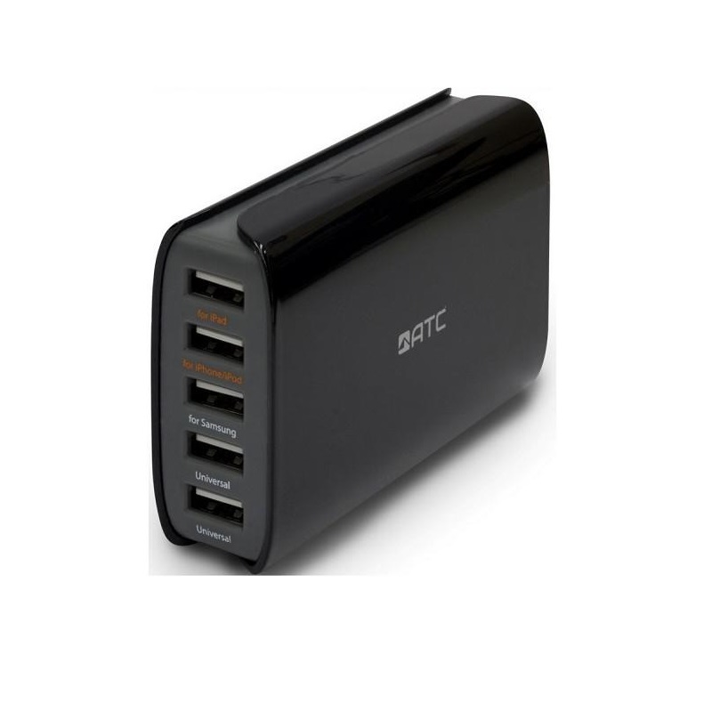 Nabíječka ATC univerzální s USB portem 5A, 25W 5 x USB 1A, iPad, iPhone, Samsung a další