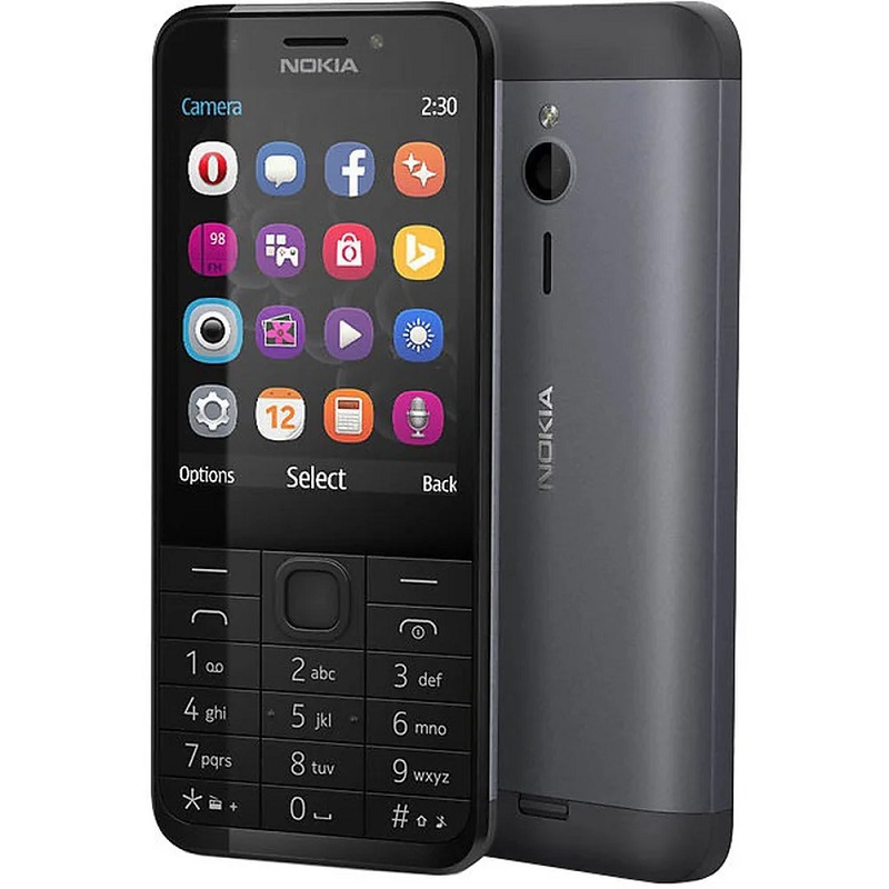 Nokia 230 DS Dark Silver / černá