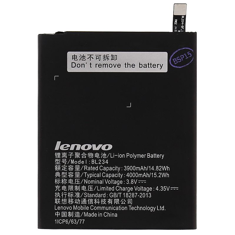 Levně Baterie Lenovo BL234 Lenovo P70 , A5000 4000mAh Li-Pol Original (volně)