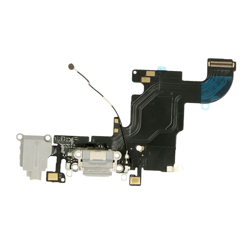 Levně Flex kabel Apple iPhone 6S dobíjení + AV konektor tmavě šedý