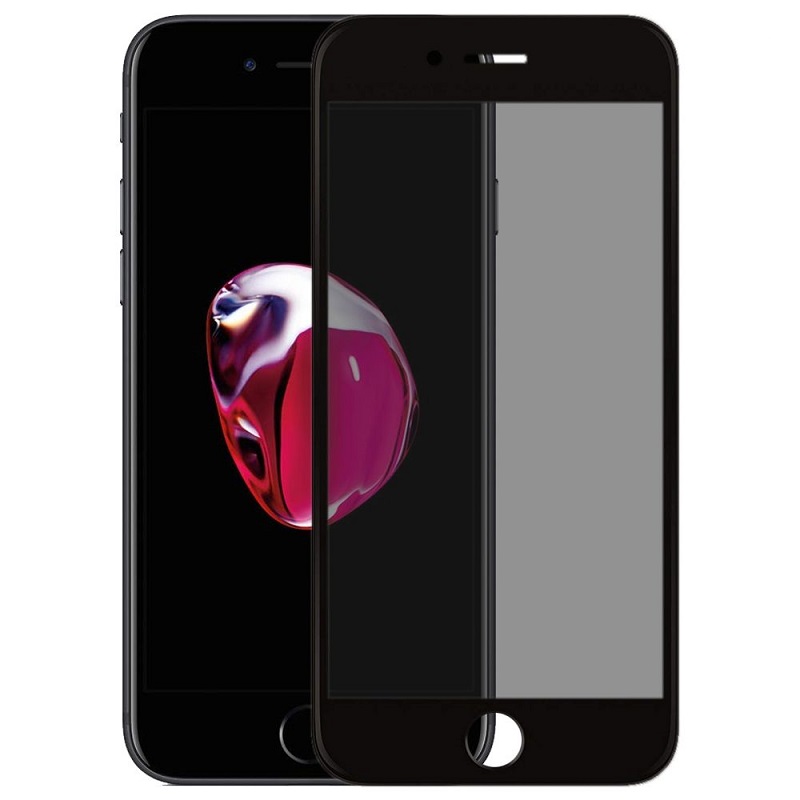 Screen Glass Apple iPhone 7 Plus, iPhone 8 Plus 5D Full Glue zaoblené černé 1020276