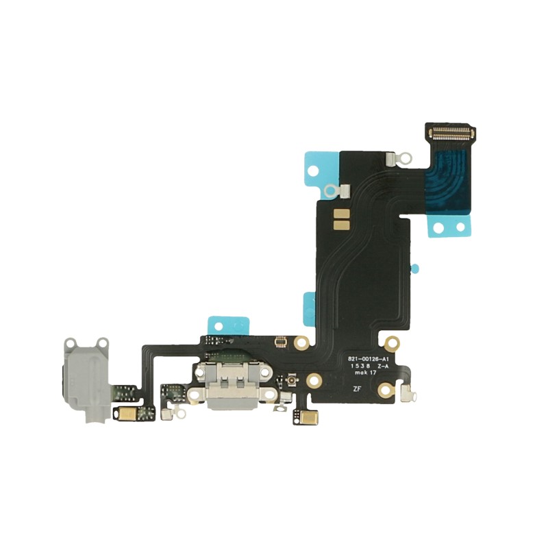 Levně Flex kabel Apple iPhone 6S Plus dobíjení + AV konektor tmavě šedý