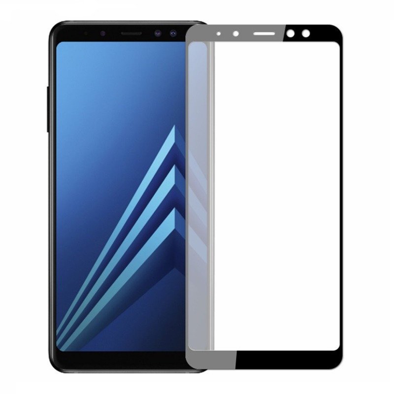 Levně Screen Glass Samsung A530 Galaxy A8 5D Full Glue zaoblené černé 1021851