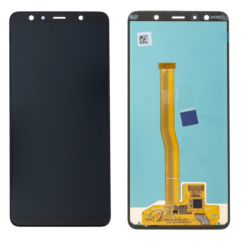 LCD display Samsung A750 Galaxy A7 2018 + dotyk. folie Service Pack Original černý