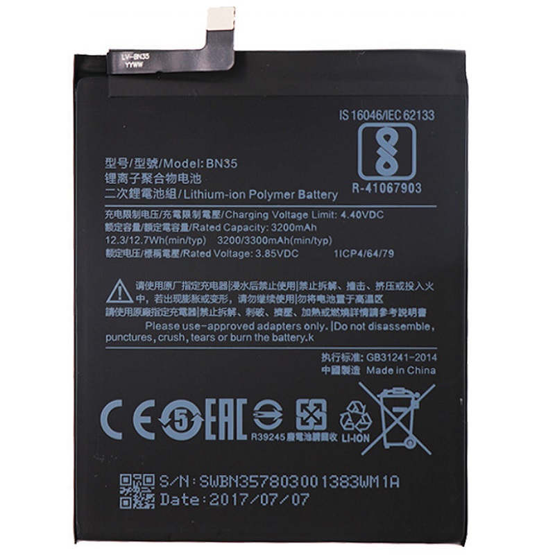Baterie Xiaomi BN35 Redmi 5 3200mAh Original (volně)