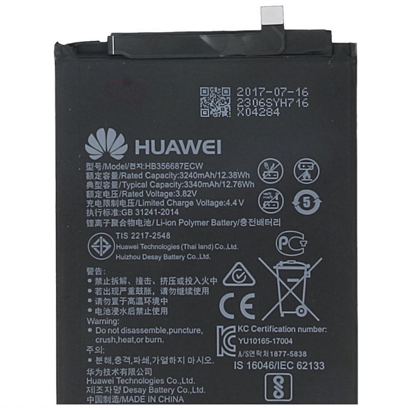 Baterie Huawei HB356687ECW P30 Lite, Nova 3i, Mate 10 Lite 3340mAh Original (volně)