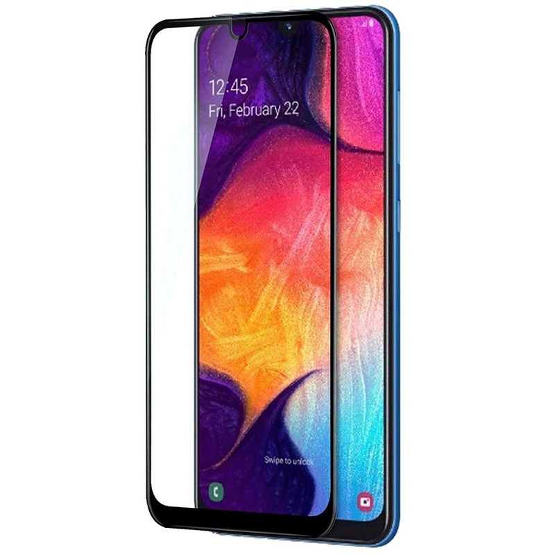 Screen Glass Protector Samsung A505 Galaxy A50, A307 Galaxy A30s 5D Full Glue Ceramic černé 1031934